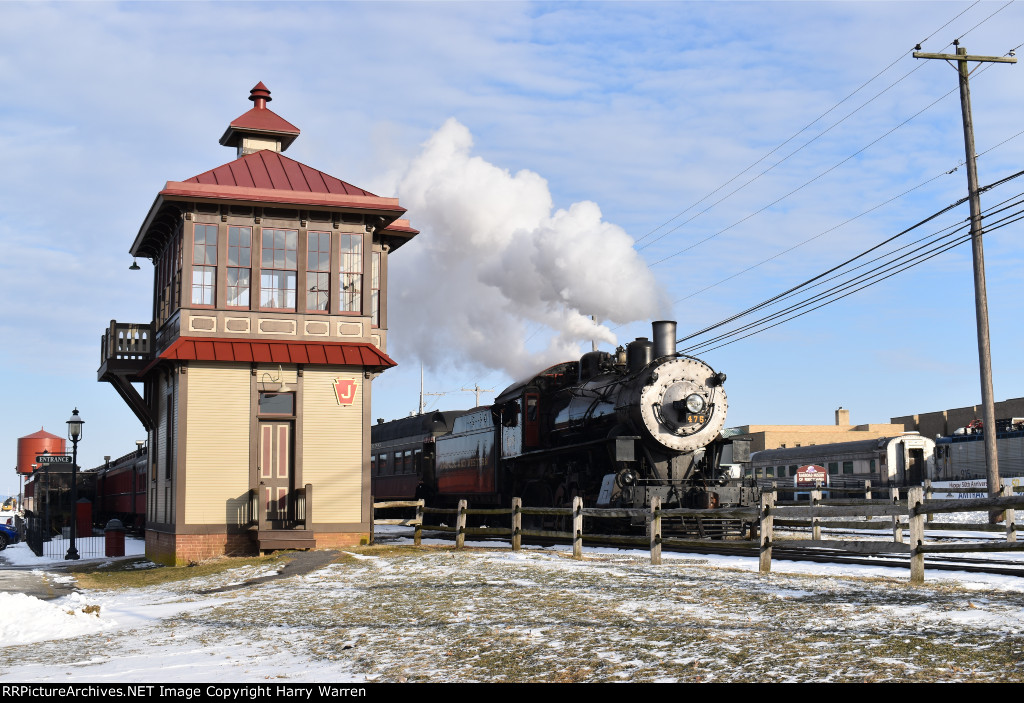 N&W 475 and "J" Tower - Golden Hour